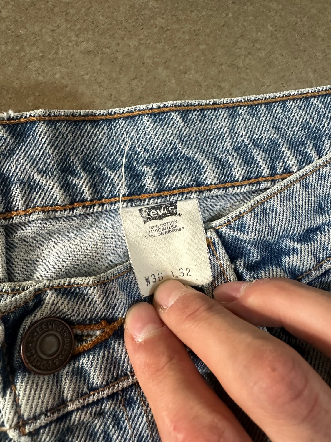 90s Levis 517 USA 오렌지탭 데님 팬츠 usa 상품이미지5