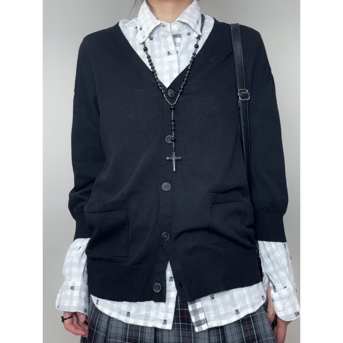 빈티지 블랙 가디건 상품이미지1