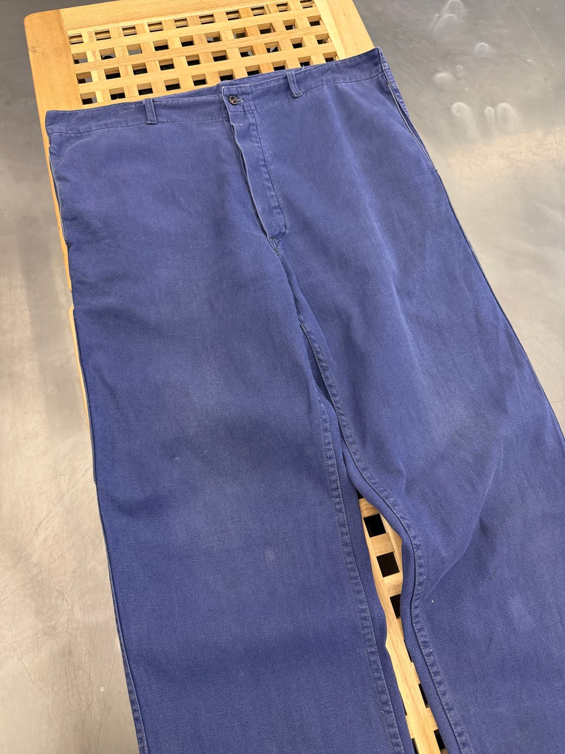 FADED WASHED NAVY OLD EURO 빈티지프렌치워크팬츠 상품이미지5