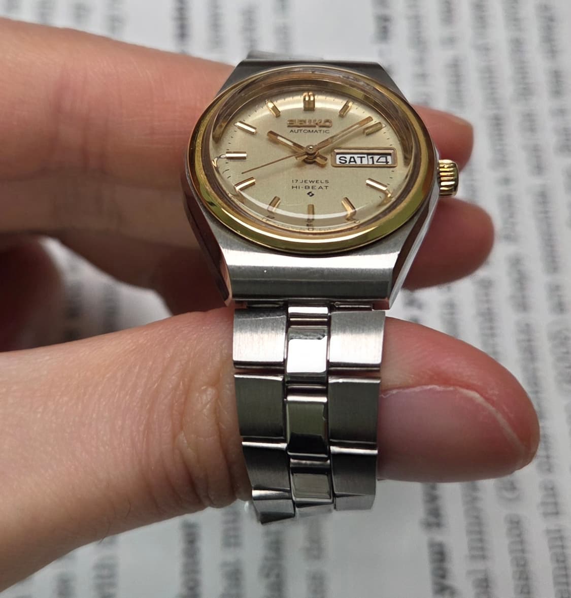 빈티지 세이코 하이비트 샴골판 데이데이트 여성용 브레이슬릿 ver. 상품이미지8