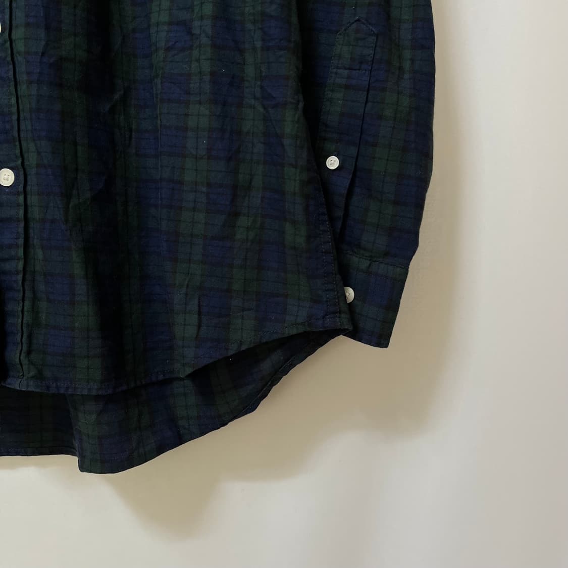 올젠 컴포트핏 체크 버튼다운 셔츠 XXL/110 상품이미지6