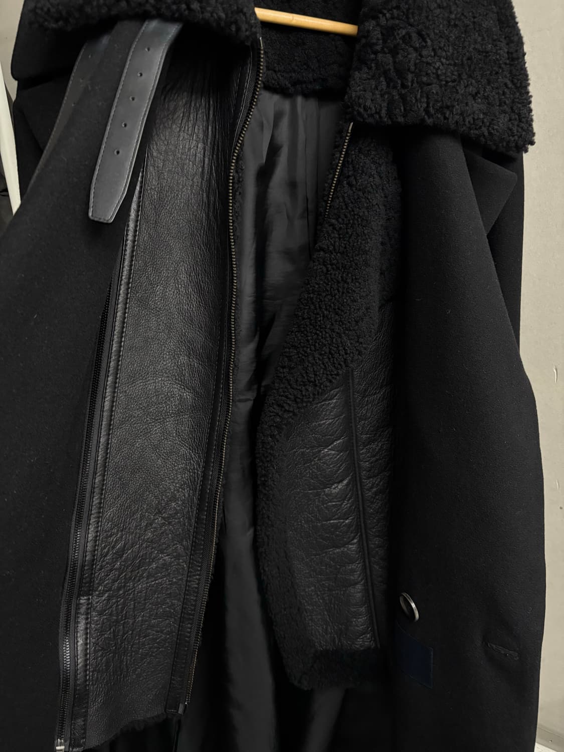 17fw 준지 캐시미어 무스탕 더블코트 상품이미지3