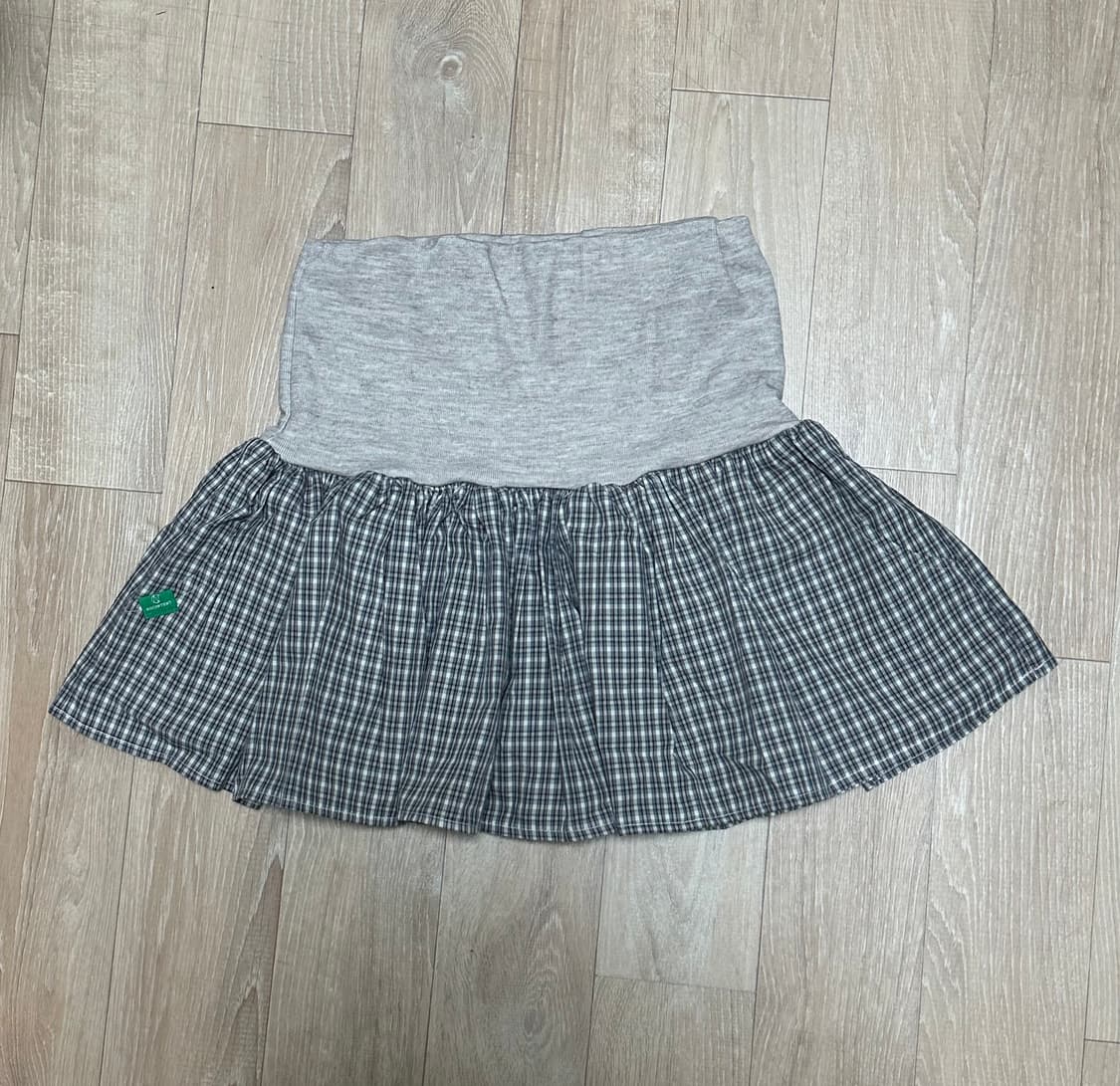 노컨텐츠 284. 믹스 체크 미니 스커트 상품이미지2