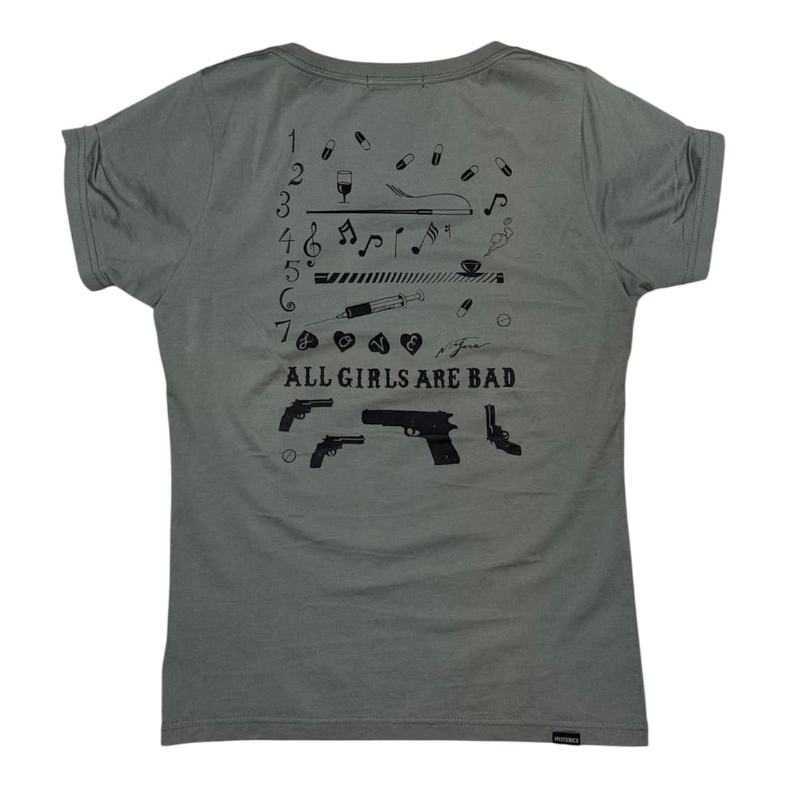 히스테릭 글래머 실제 별 스터드 디테일 락스타 히스걸 반팔 티셔츠 상품이미지2