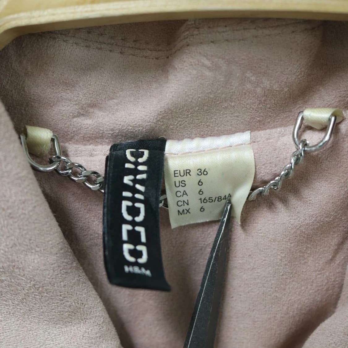 H&M 히메갸루 핑크 스웨이드 라이더 자켓 61457 상품이미지6