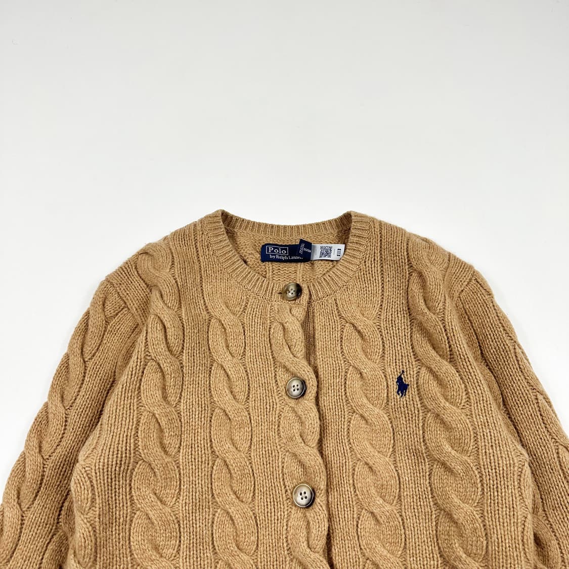 폴로 랄프로렌 여성 신형 케이블 니트가디건 XS 상품이미지2
