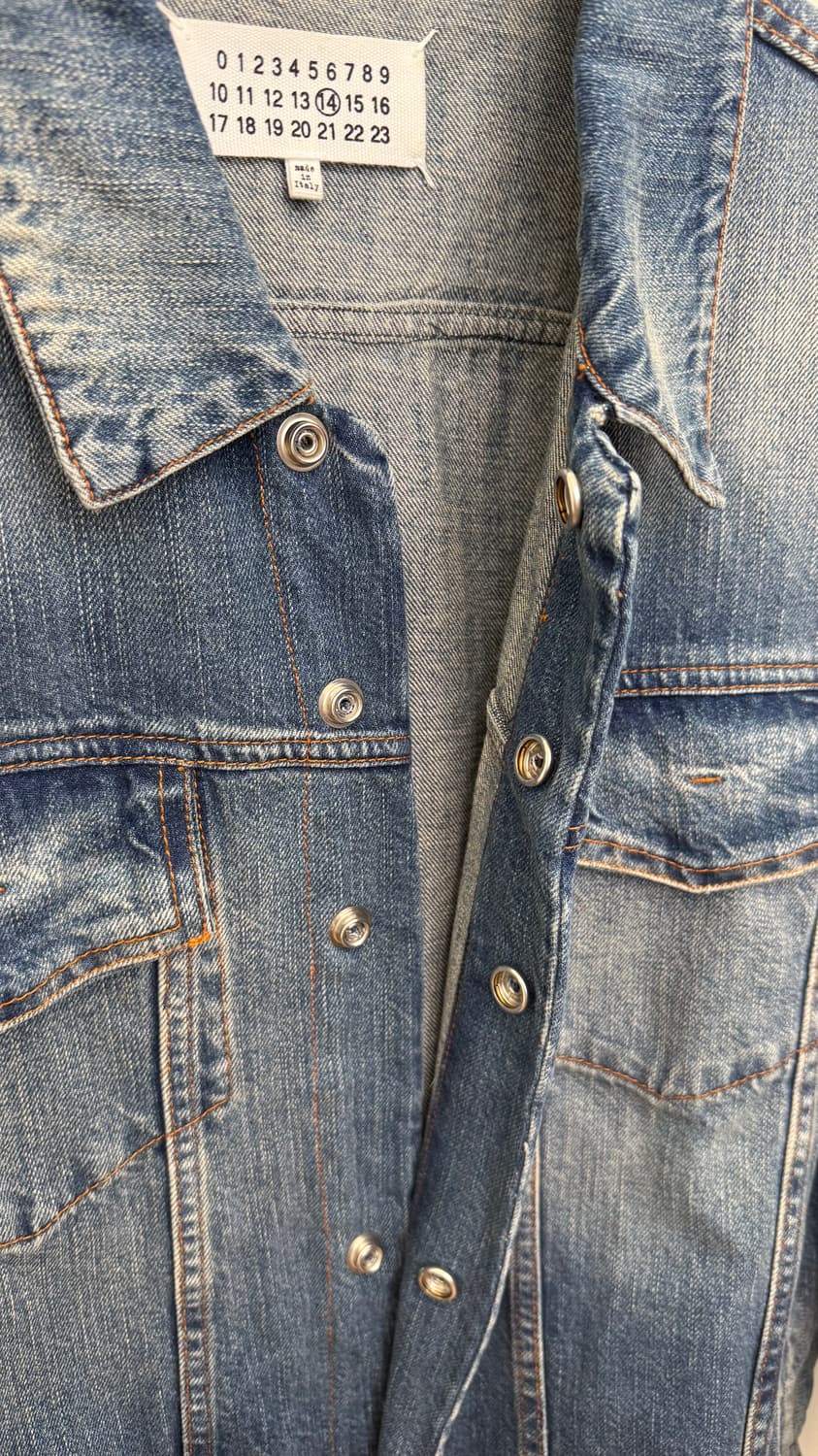 Margiela no.14 15ss raw hem 데님자켓 상품이미지3