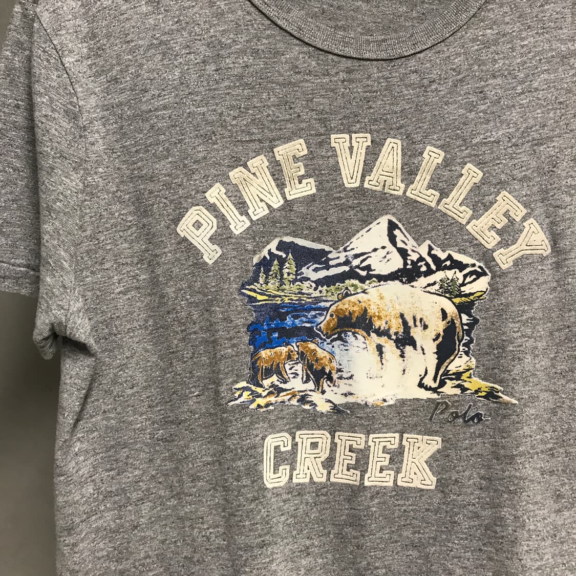 폴로 랄프로렌 그레이 반팔 티셔츠 M 상품이미지4