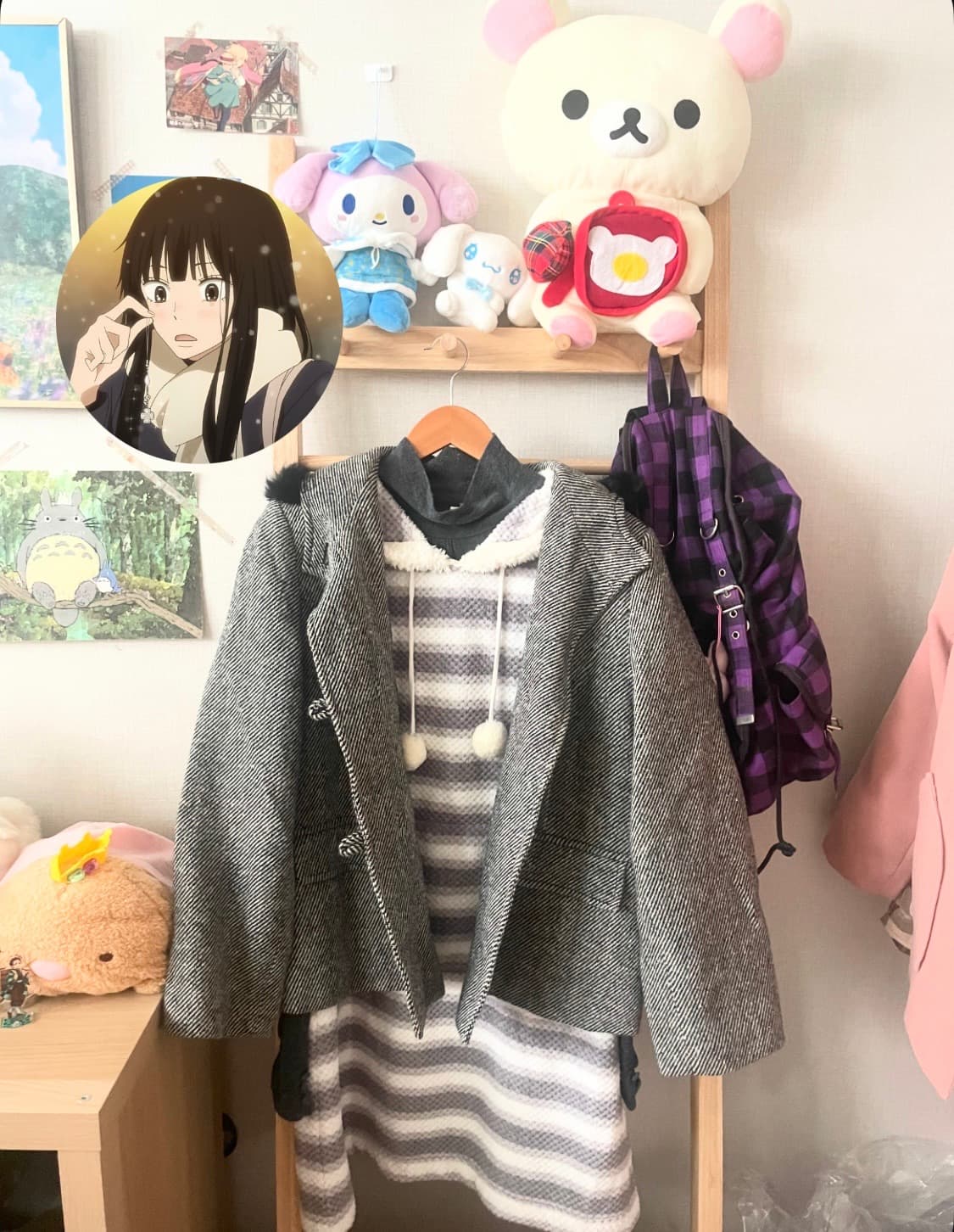 모리걸 빈티지 무채색 사와코 set🤍🩶 상품이미지1