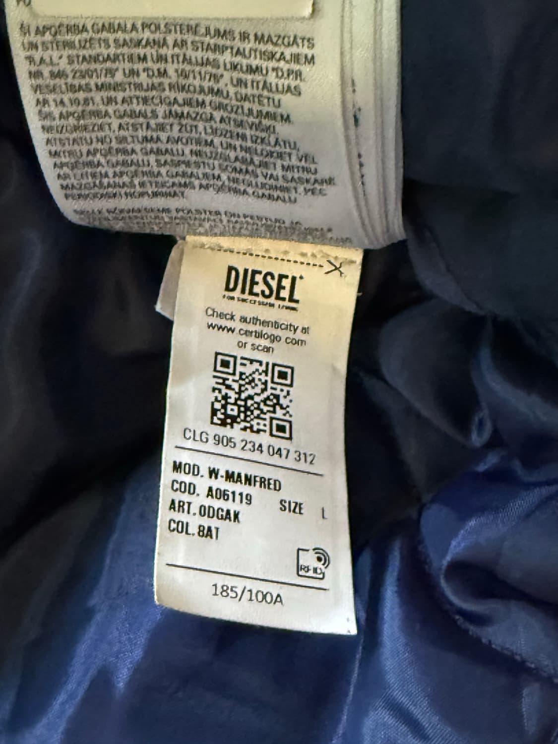 DIESEL-Padded jacket with utility pocket 상품이미지4