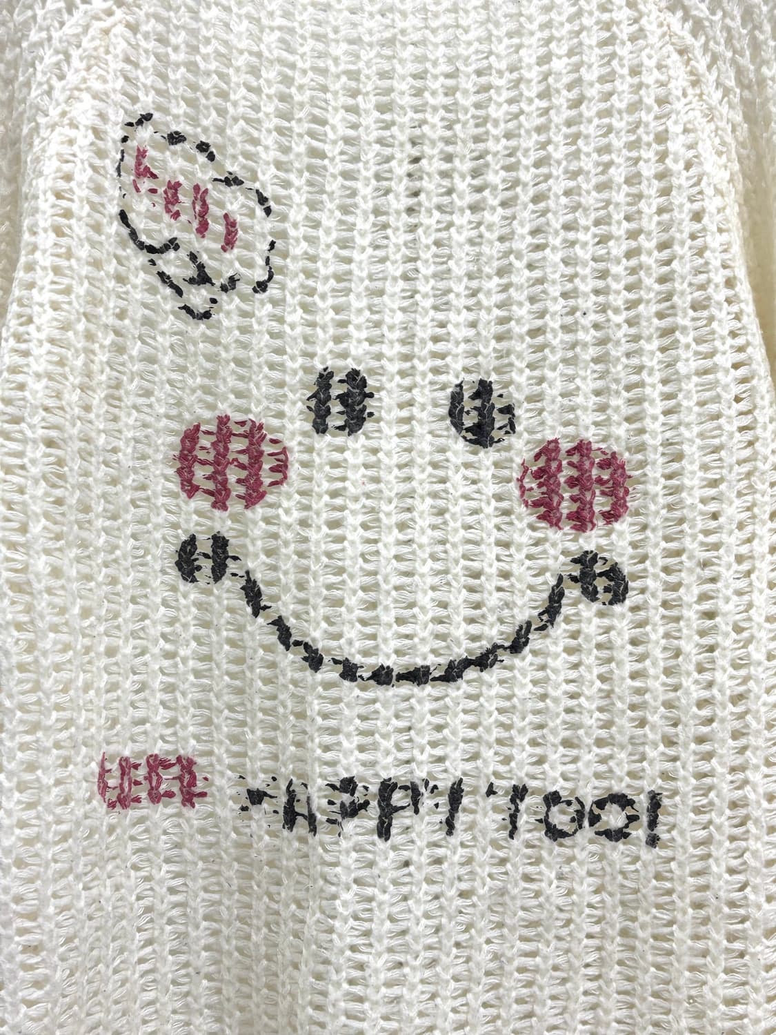 빈티지 아이보리 키치 니트 상품이미지5