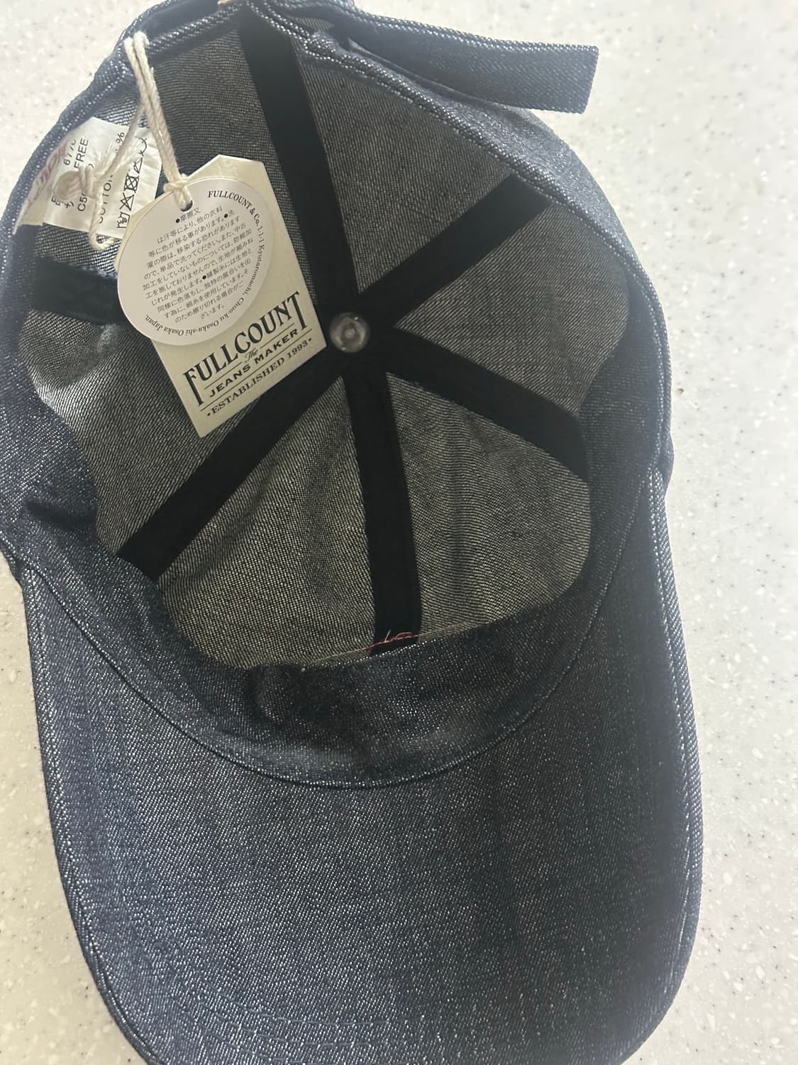 풀카운트 데님모자 indigo blue 상품이미지2