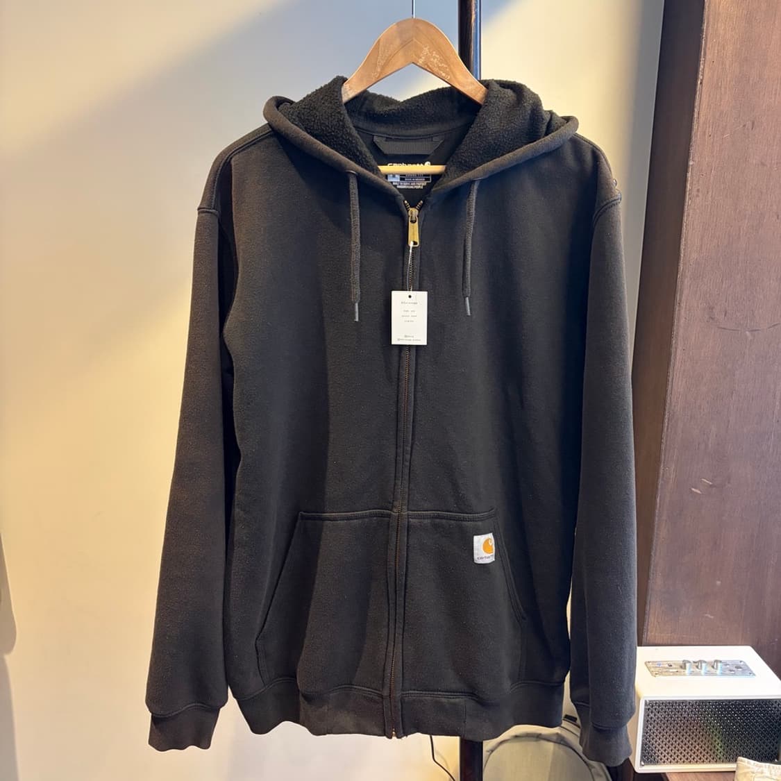 15188 - 칼하트 블랙 후드 집업 상품이미지2