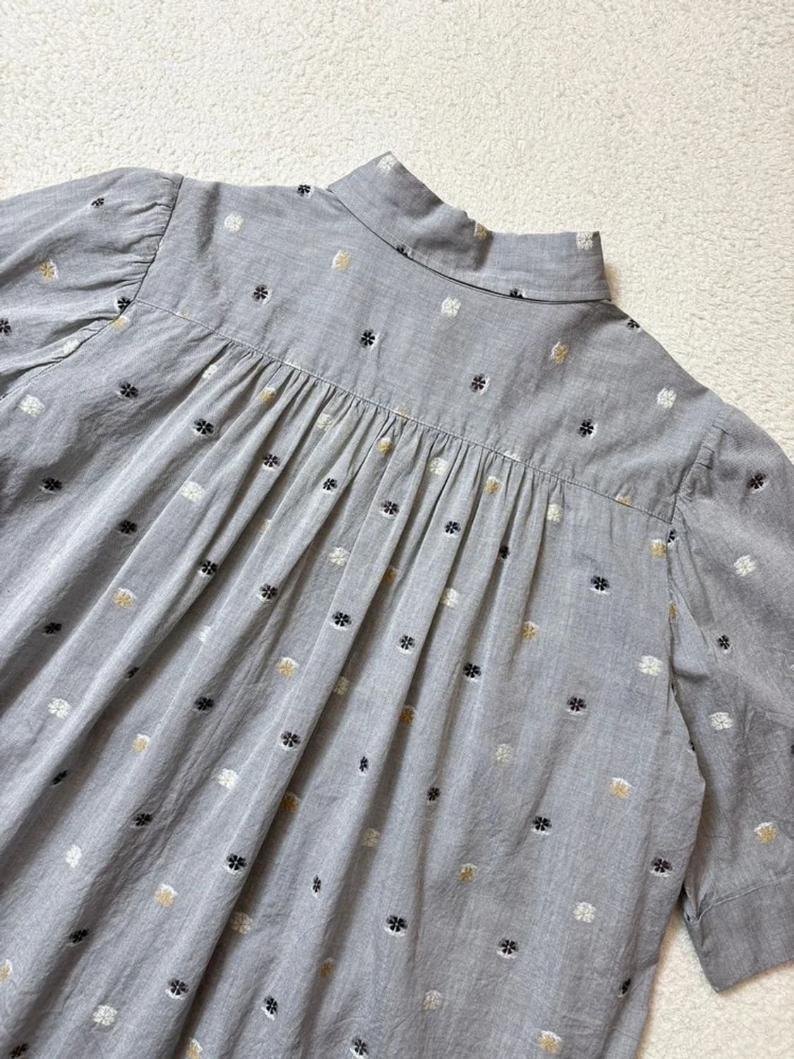 GASA 00's 재팬 플리츠 반팔 블라우스 PN6494 상품이미지6