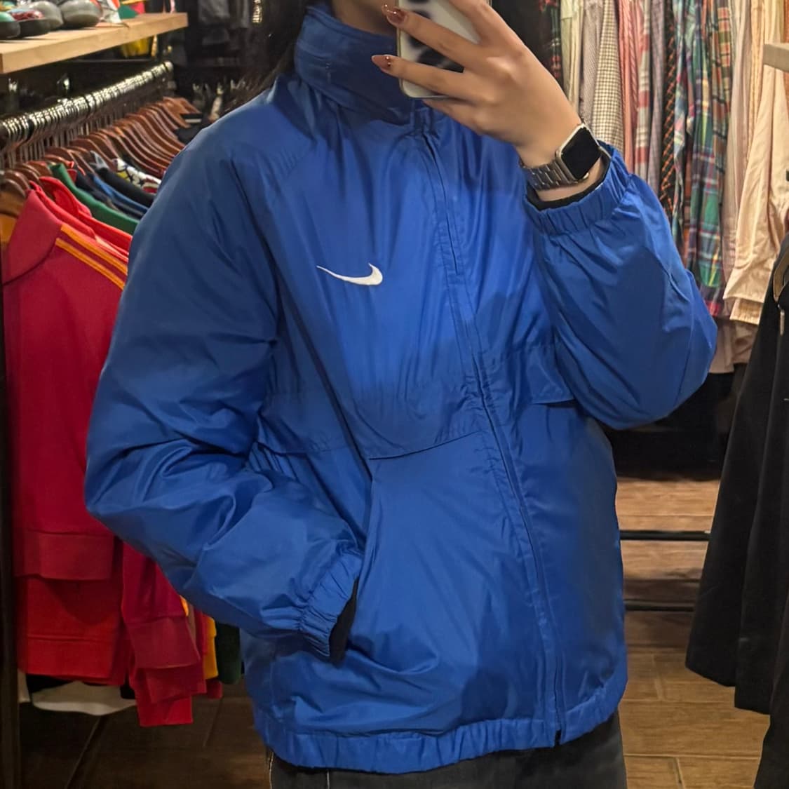 [HI] Nike 바람막이 블루 상품이미지4
