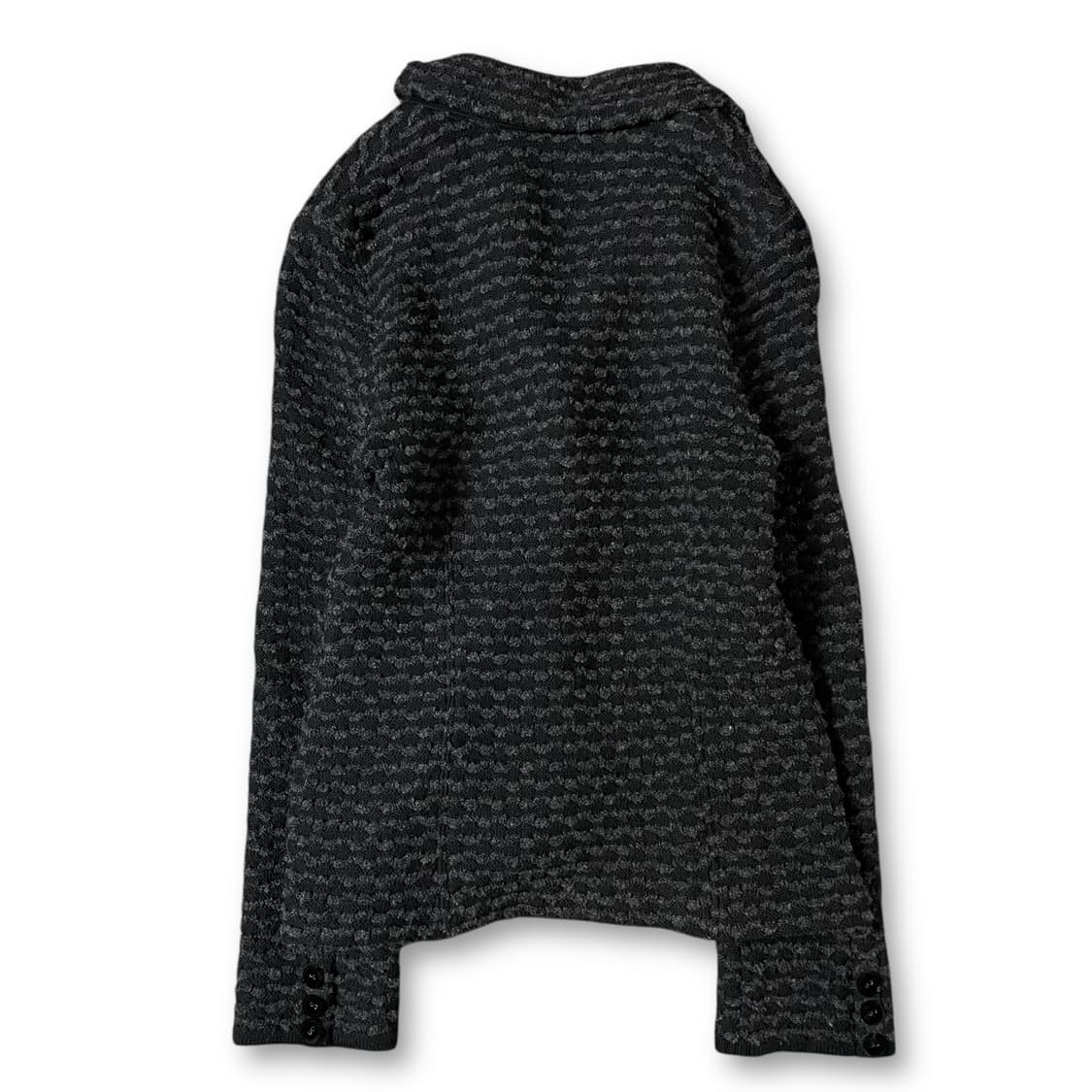 랑방 블랙 울 패턴 카라 가디건 자켓 38 상품이미지2