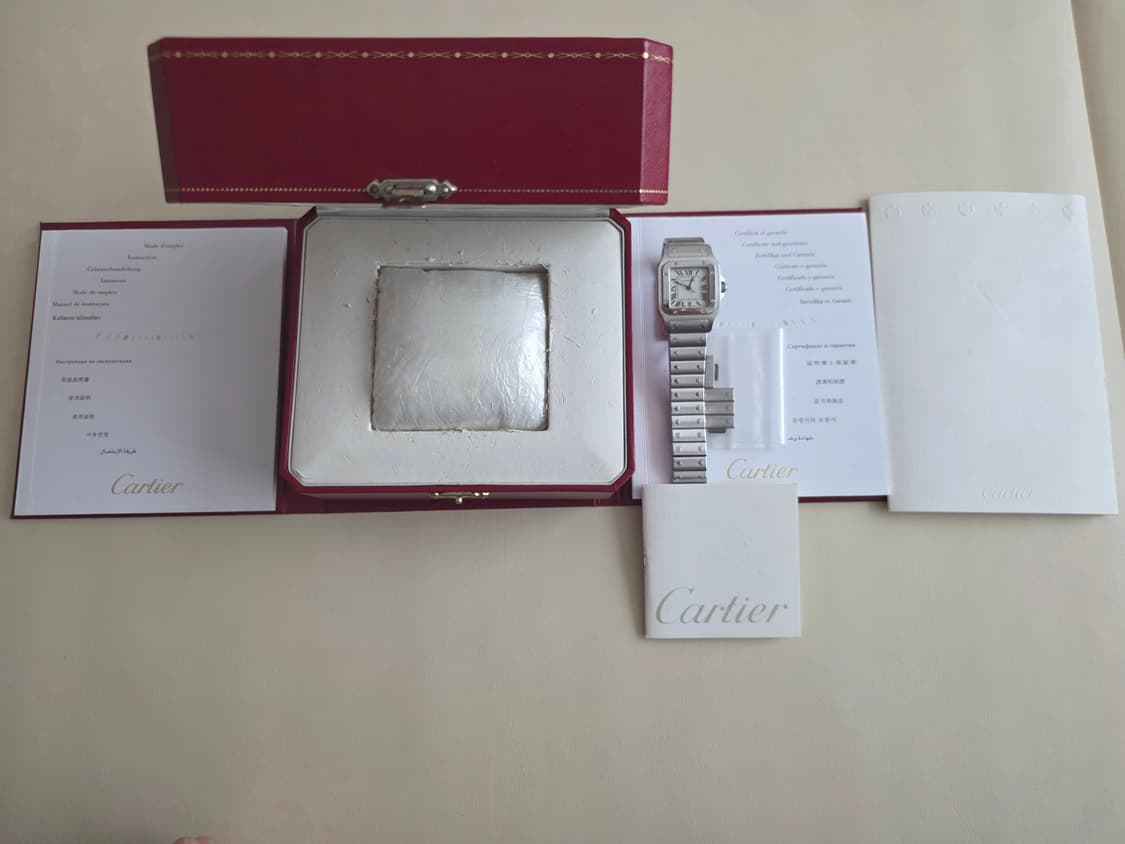 까르띠에 산토스 갈베 lm 쿼츠 풀박스 상품이미지3