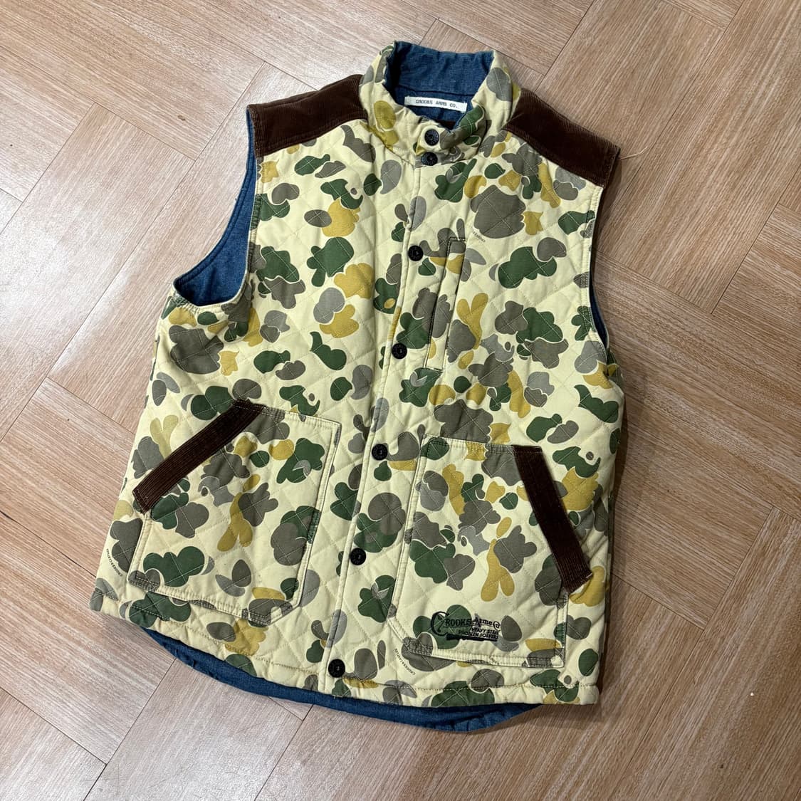 빈티지 카모 베스트 상품이미지3