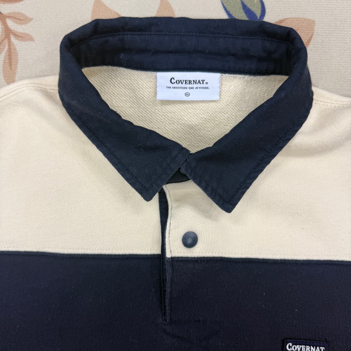 (XL)커버낫 Covernat 스트라이프 코튼 럭비티셔츠 상품이미지2