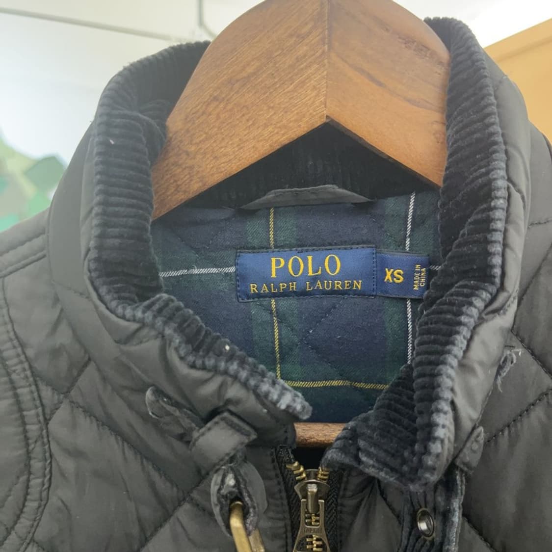 폴로 랄프로렌 코듀로이 카라 누빔 퀄팅 패딩 자켓 85 C06390 상품이미지5