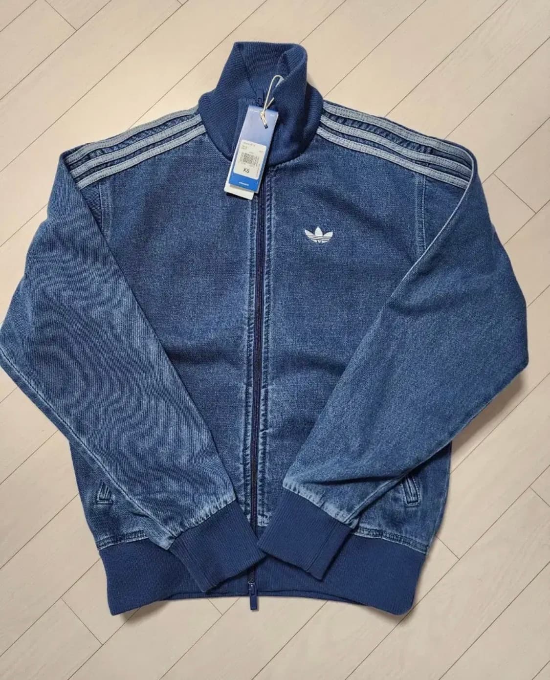 아디다스 아디컬러 데님 파이어버드 트랙탑 jc6233 (새제품) 상품이미지1