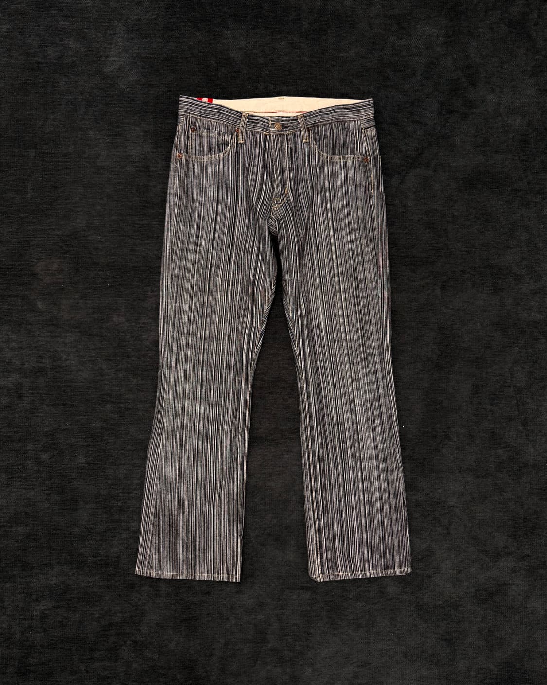 blue way 스트라이프 인디고 데님 팬츠 상품이미지1