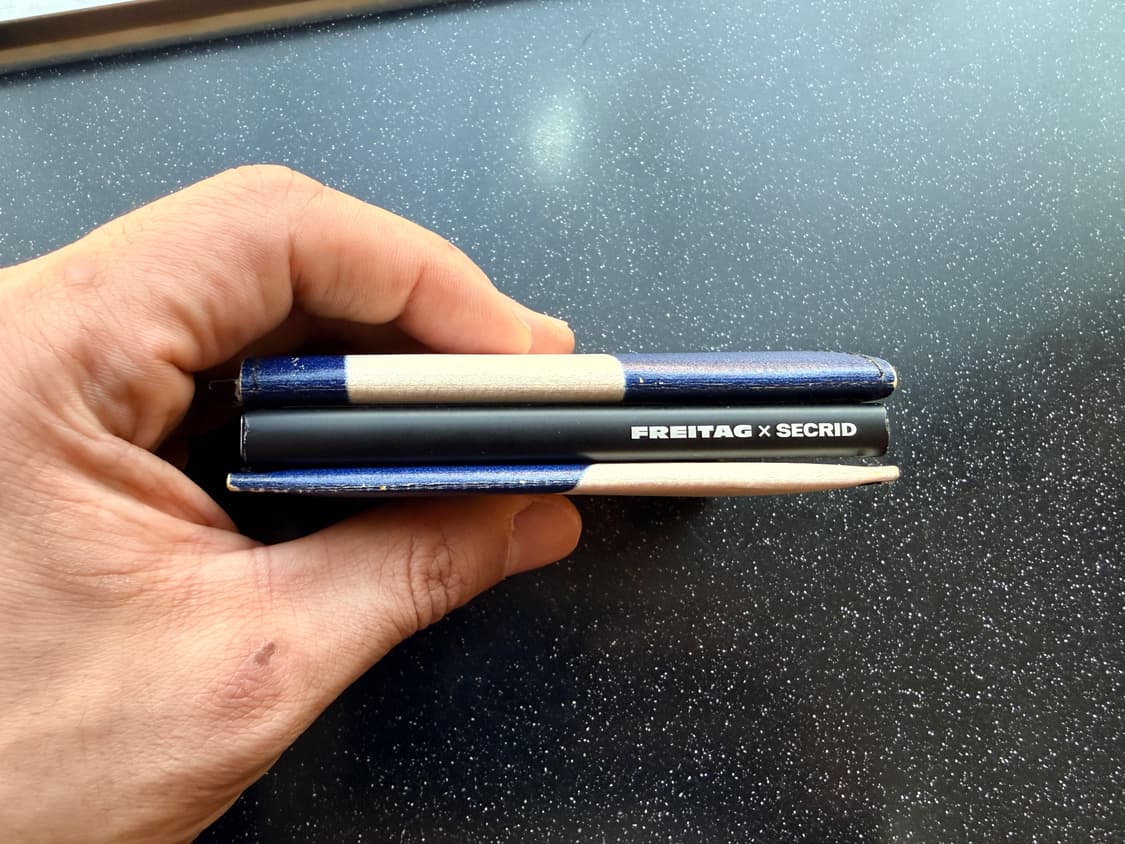 프라이탁 시크리드 카드지갑 블루/화이트 새제품 판매 상품이미지3