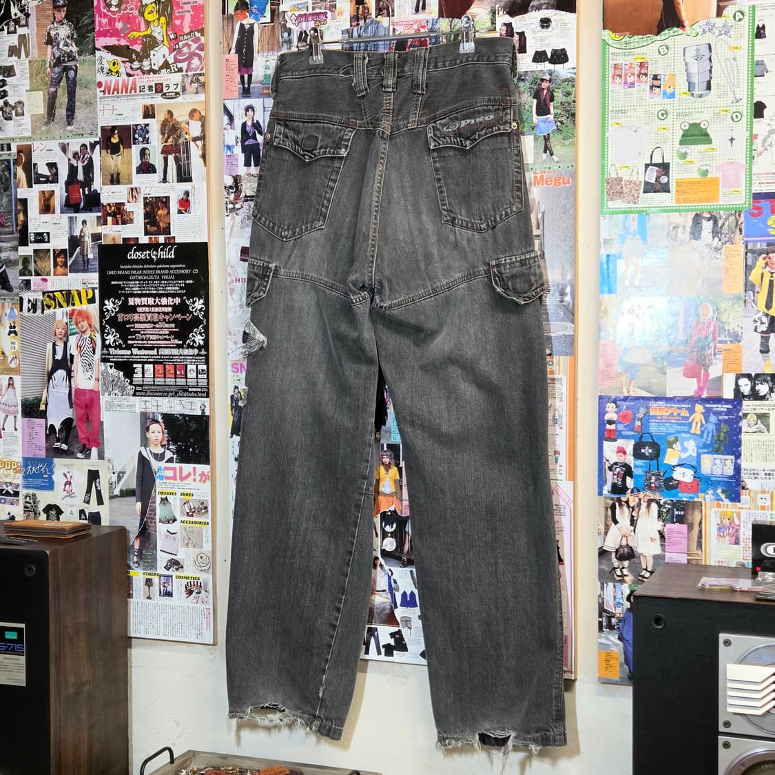 피코 빈티지 카고 그레이 데님 팬츠 상품이미지3