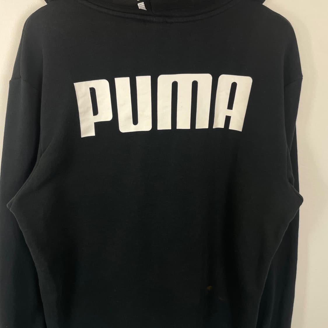 푸마 로고 프린팅 블랙 후드집업 상품이미지4