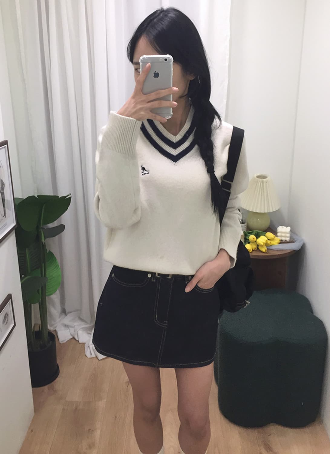 여성 캉골 브이넥 니트 95 상품이미지1