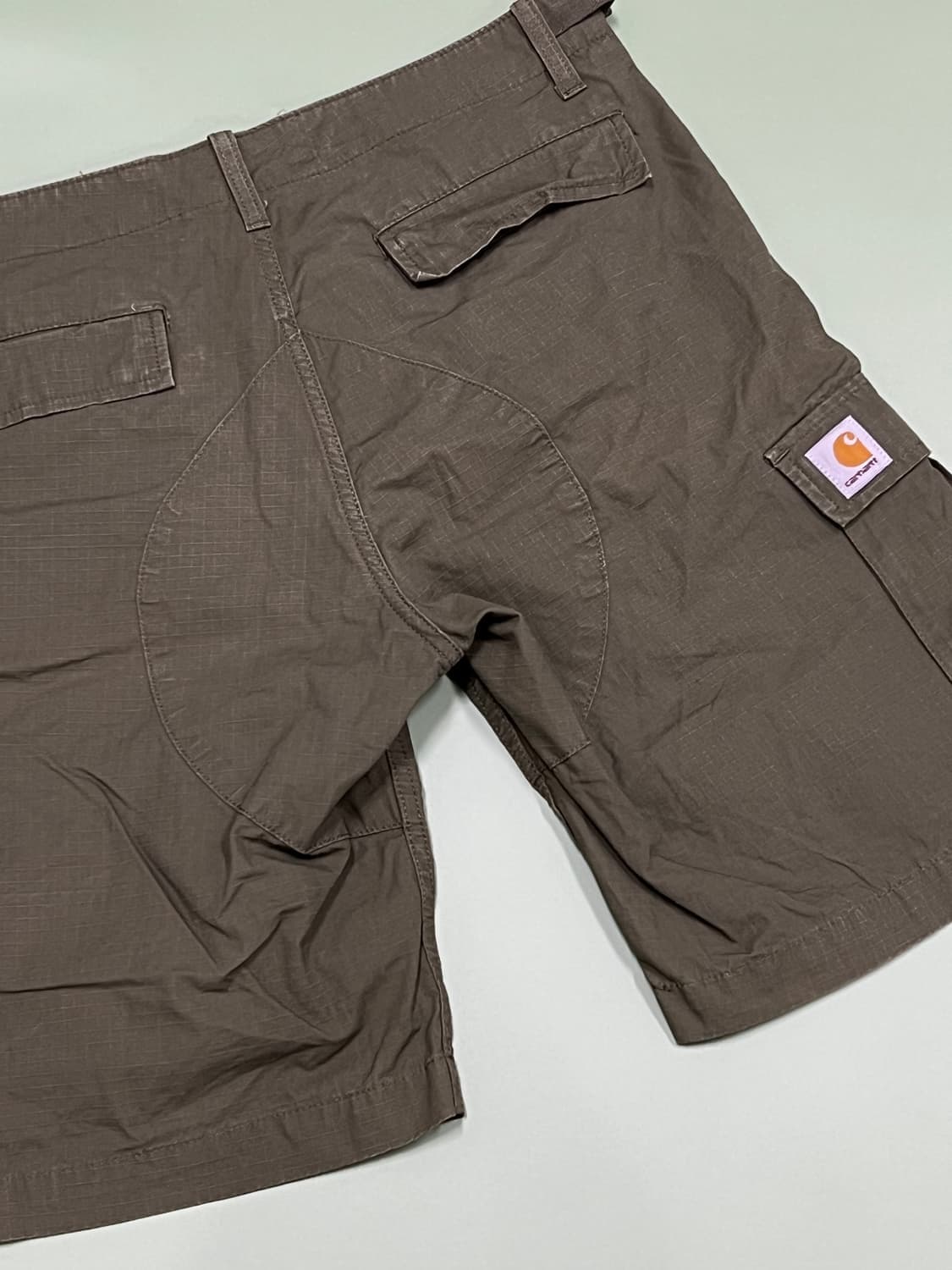(32) 칼하트 WIP 카고 숏츠 반바지 올리브 상품이미지5