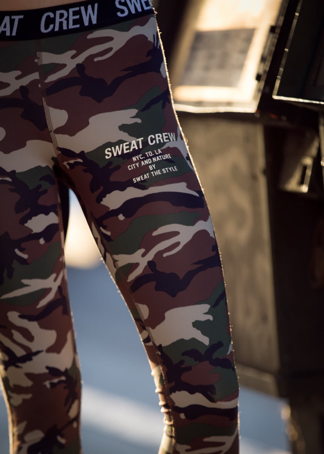 아드리안 호 Sweat Crew 카모 레깅스 상품이미지4