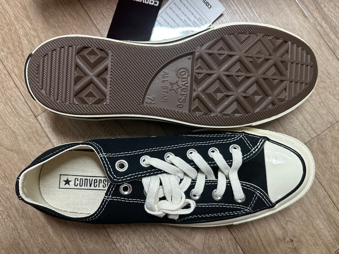 컨버스 척테일러70 블랙 로우260 새상품 상품이미지3