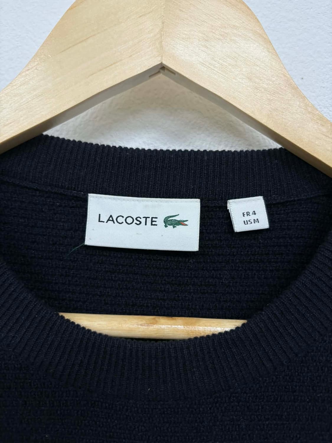 [M] 라코스테 네이비 울 니트 스웨터 상품이미지3