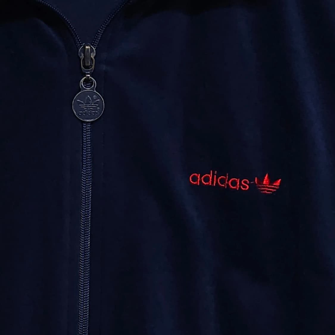 100~105)ADIDAS 아디다스 1980s 트레포일 벨벳 트랙탑 져지 상품이미지2