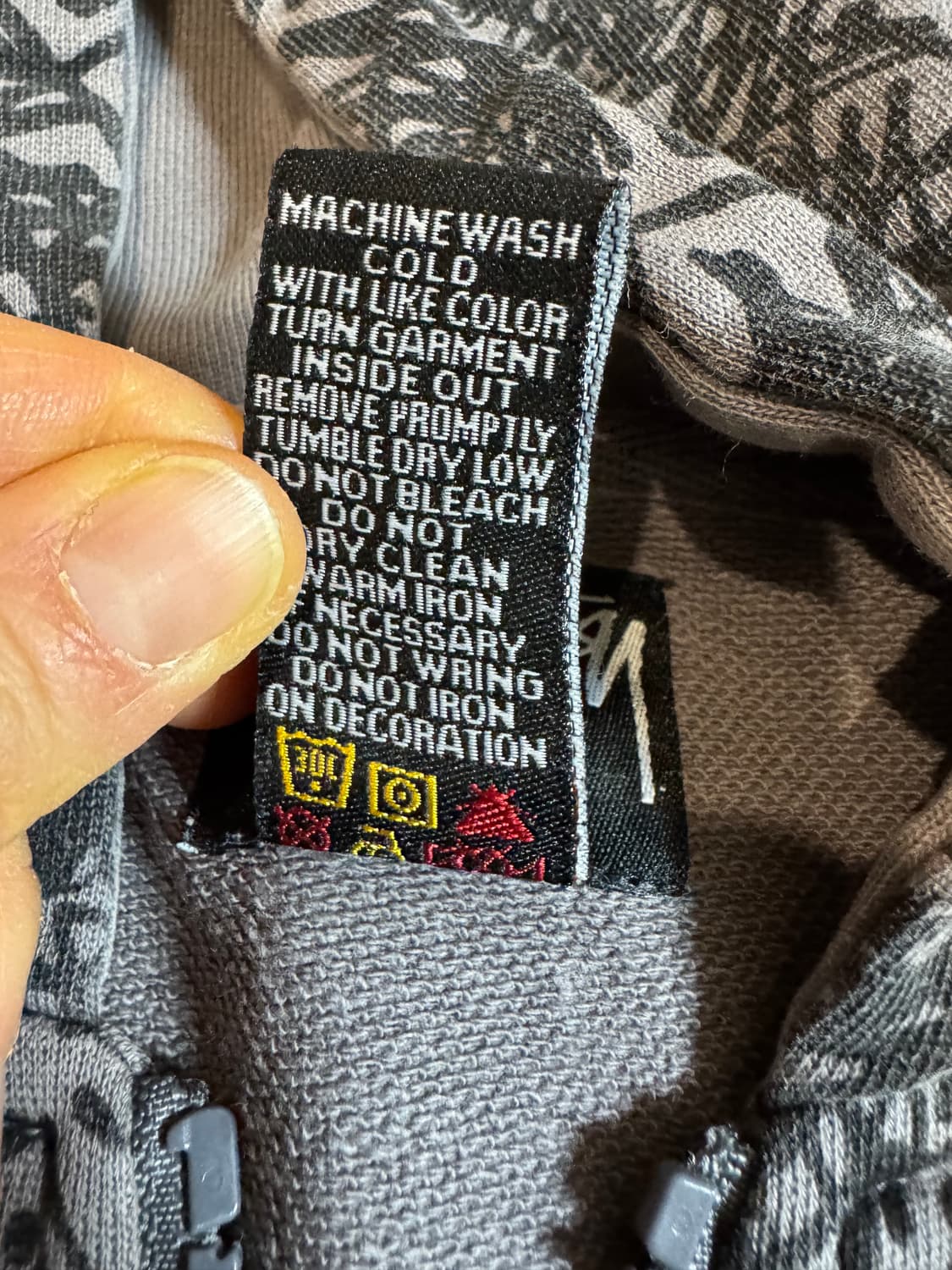 스투시 빈티지 낙서 후드집업 상품이미지8