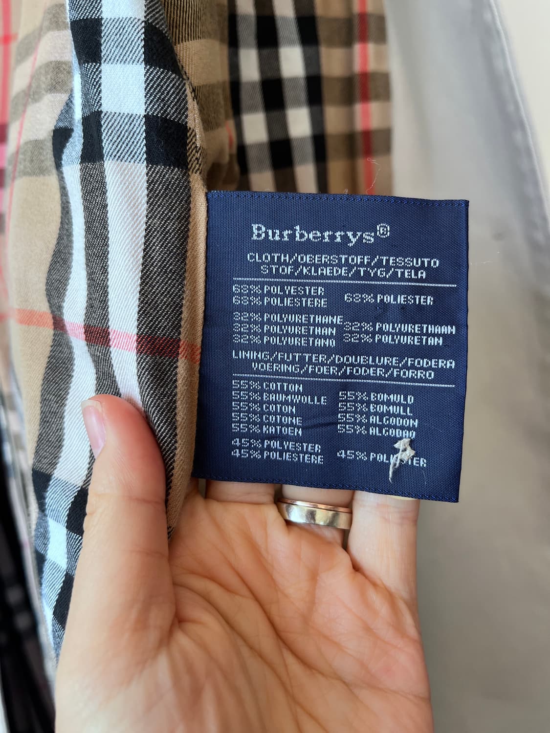 버버리 여성 노바체크맥코트발마칸코트 44사이즈 상품이미지9