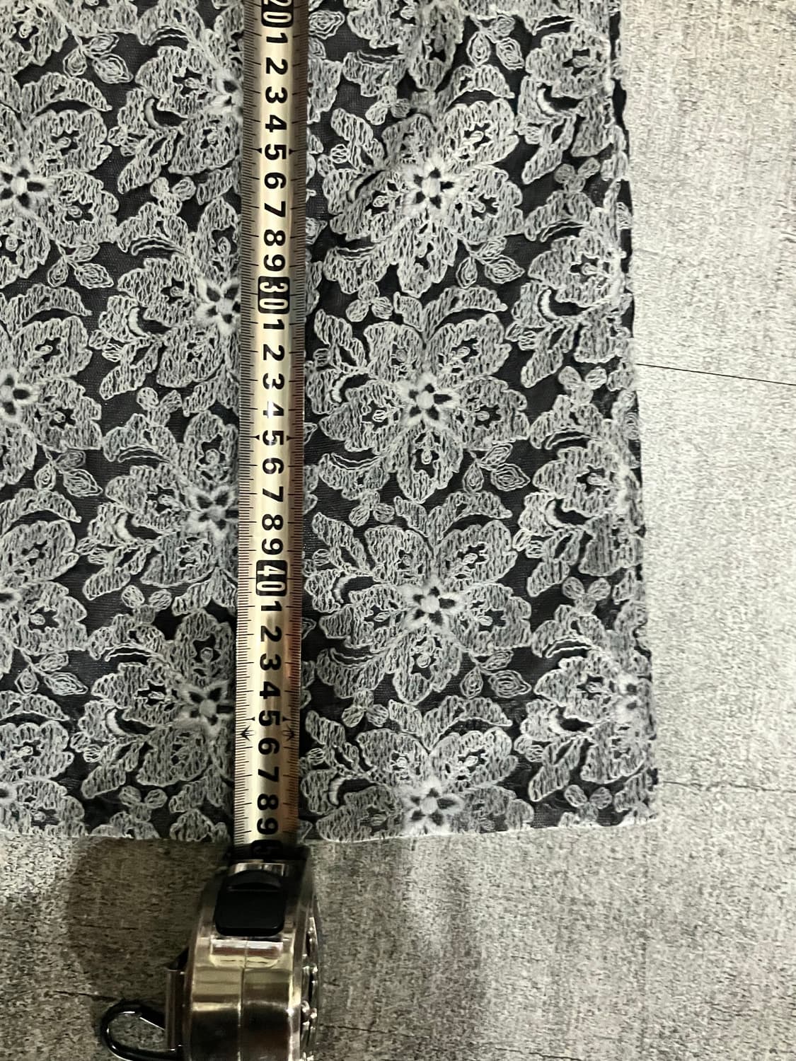 일본빈티지 luvroom 핀터깔y2k 달천깔하구미 플라워크로셰 스커트치마 상품이미지3