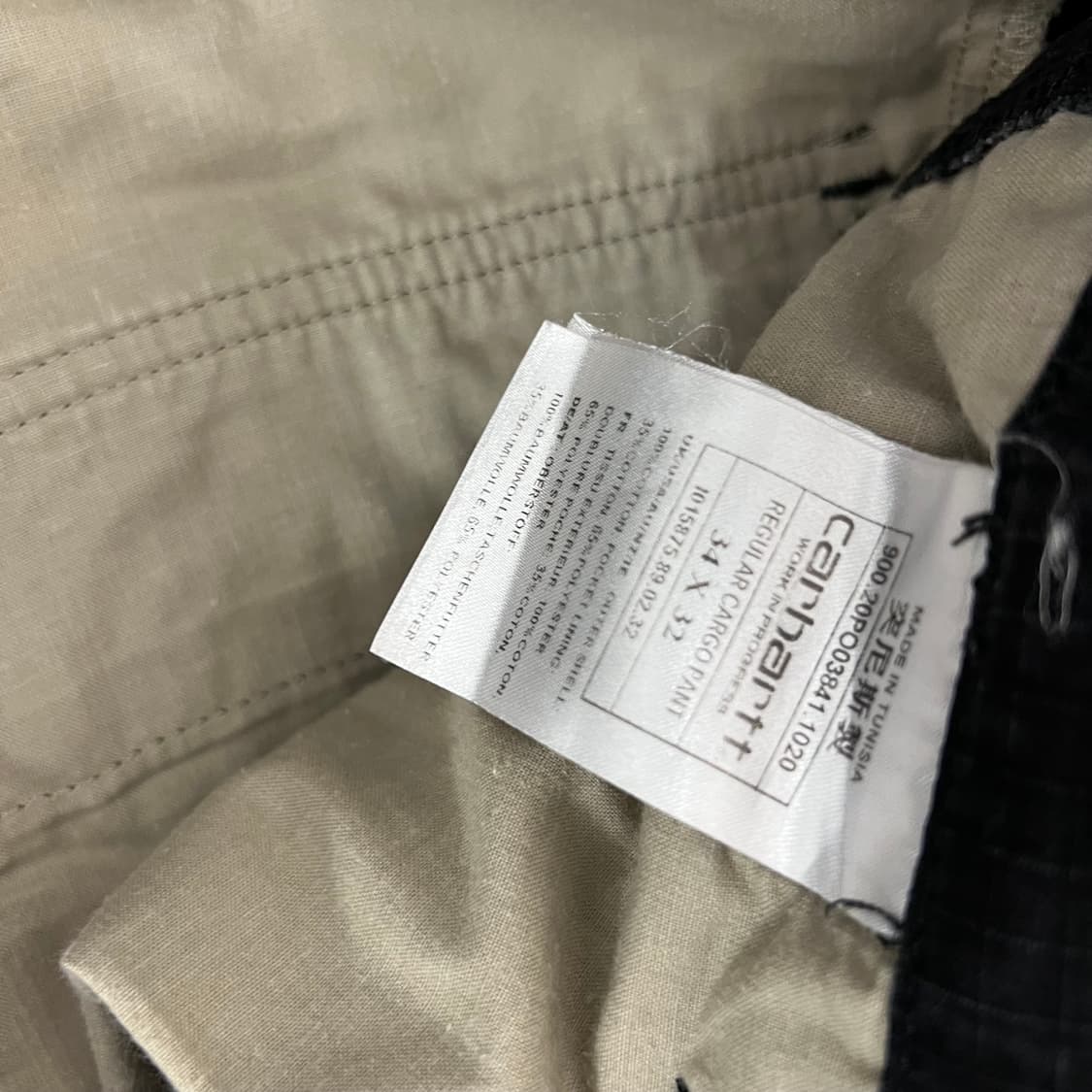 칼하트 WIP 에비에이션 카고팬츠 블랙 상품이미지7