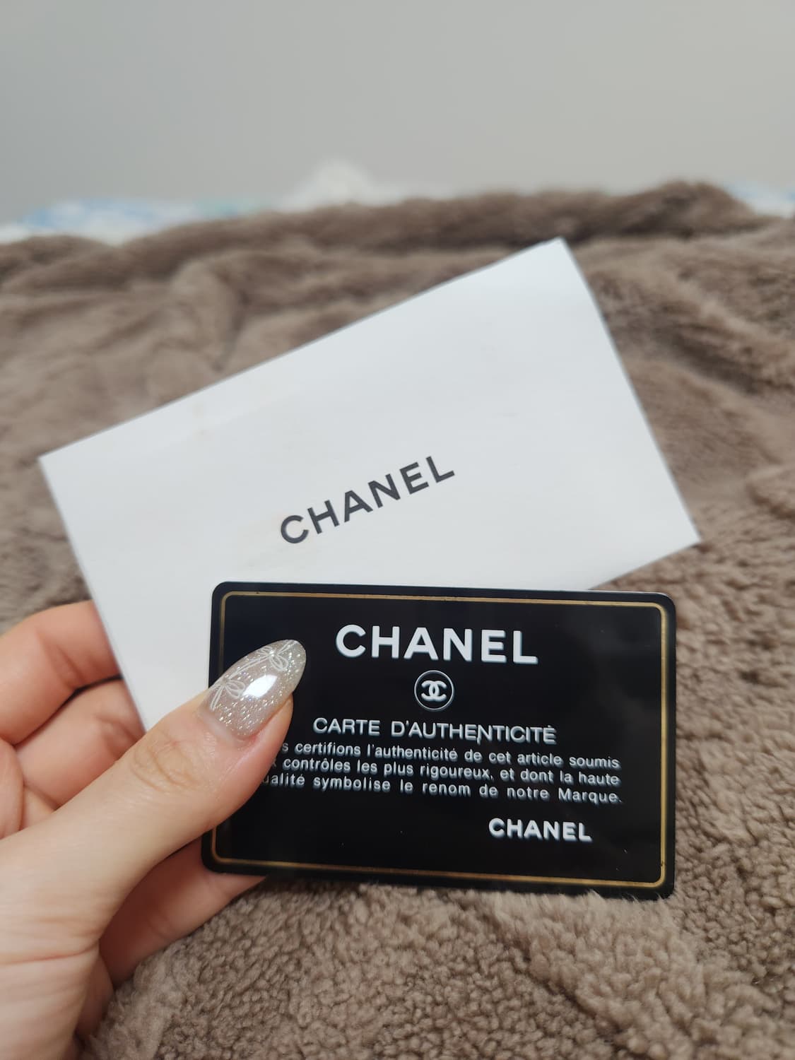 샤넬 캐비어 은장 퀼팅 장지갑(26번대, 정품감정서 있음) 상품이미지7