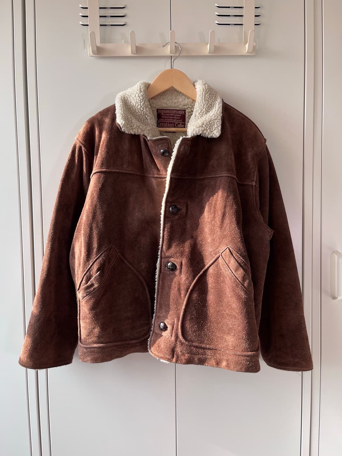 빈티지 리얼 소가죽 스웨이드 무스탕 상품이미지6