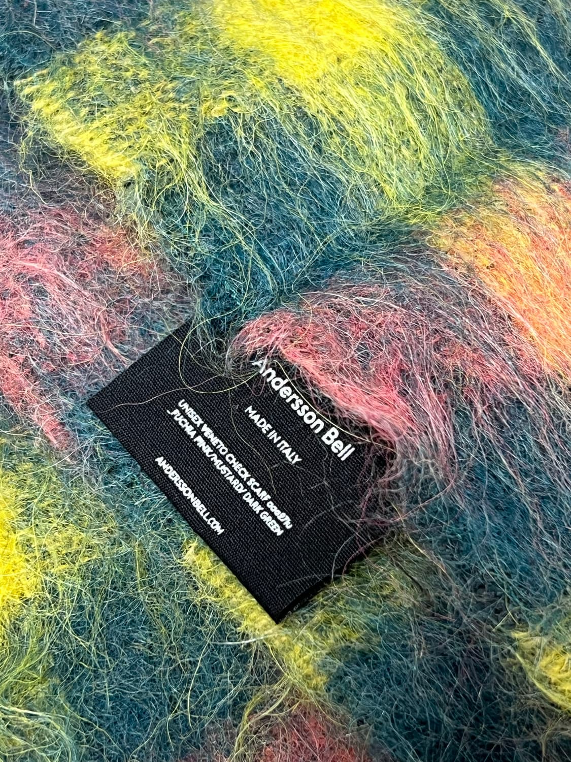 앤더슨벨 베니토 체크 머플러 상품이미지2