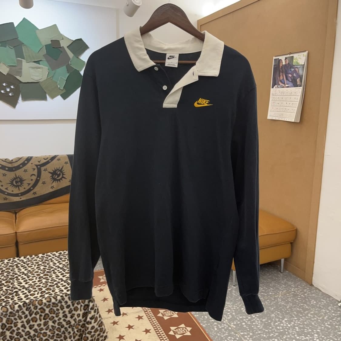 나이키 올드스쿨 레트로 빈티지 럭비 카라 롱슬리브 L C09537 상품이미지3