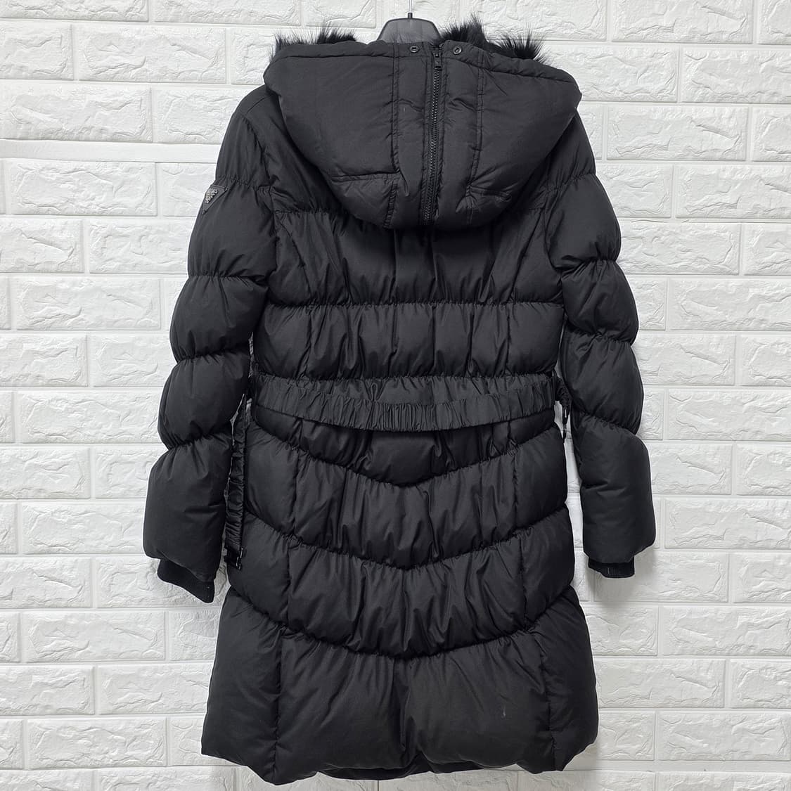 택포// 게스 블랙 롱패딩 M 상품이미지4