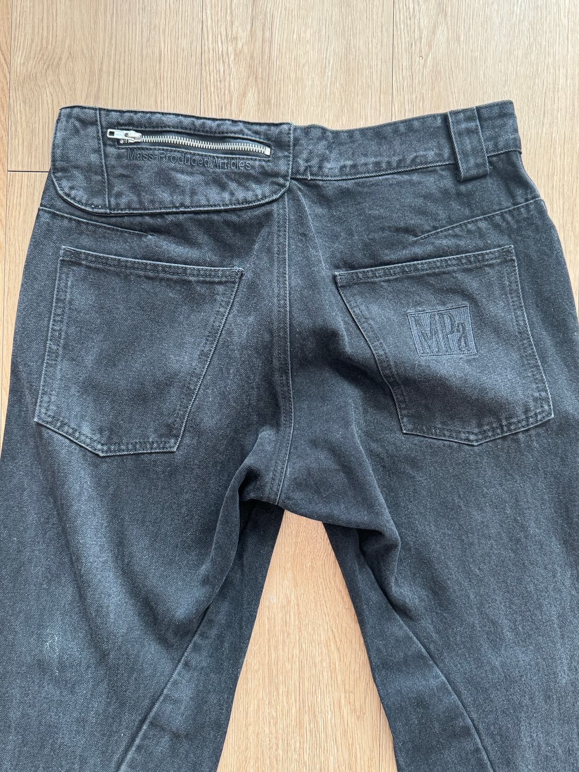 (미시착 새상품) 플라스틱프로덕트 MPA 워싱 데님 팬츠 - 블랙 / L 상품이미지7