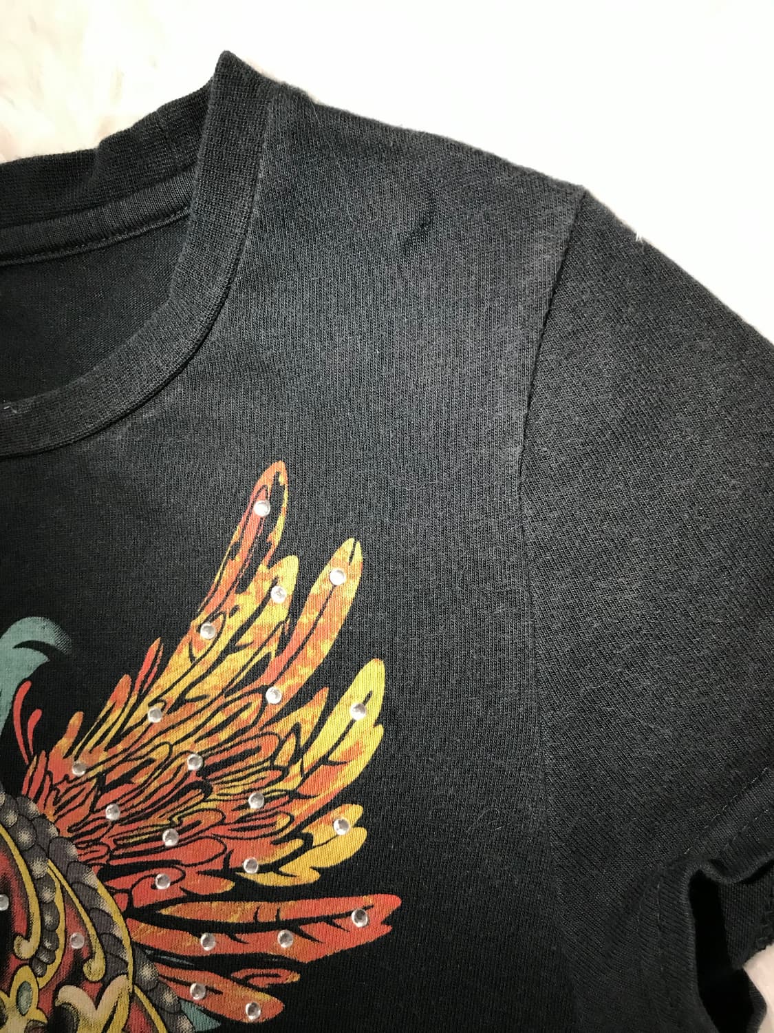 crown wing black t-shirts 상품이미지5