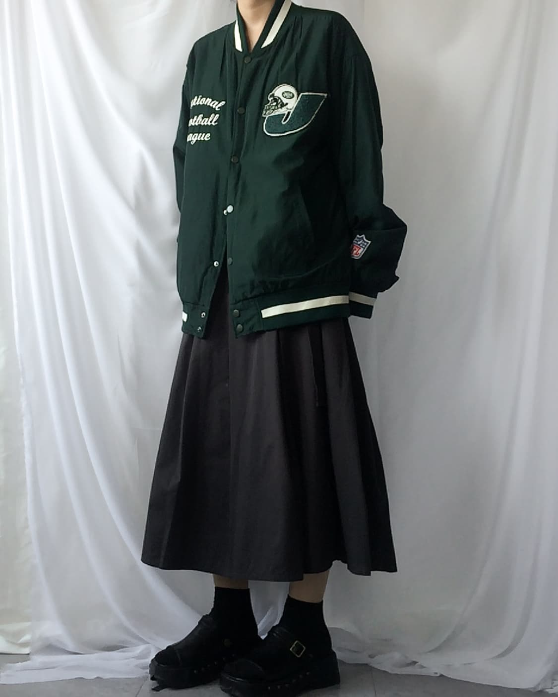 Over fit varsity jacket 상품이미지1