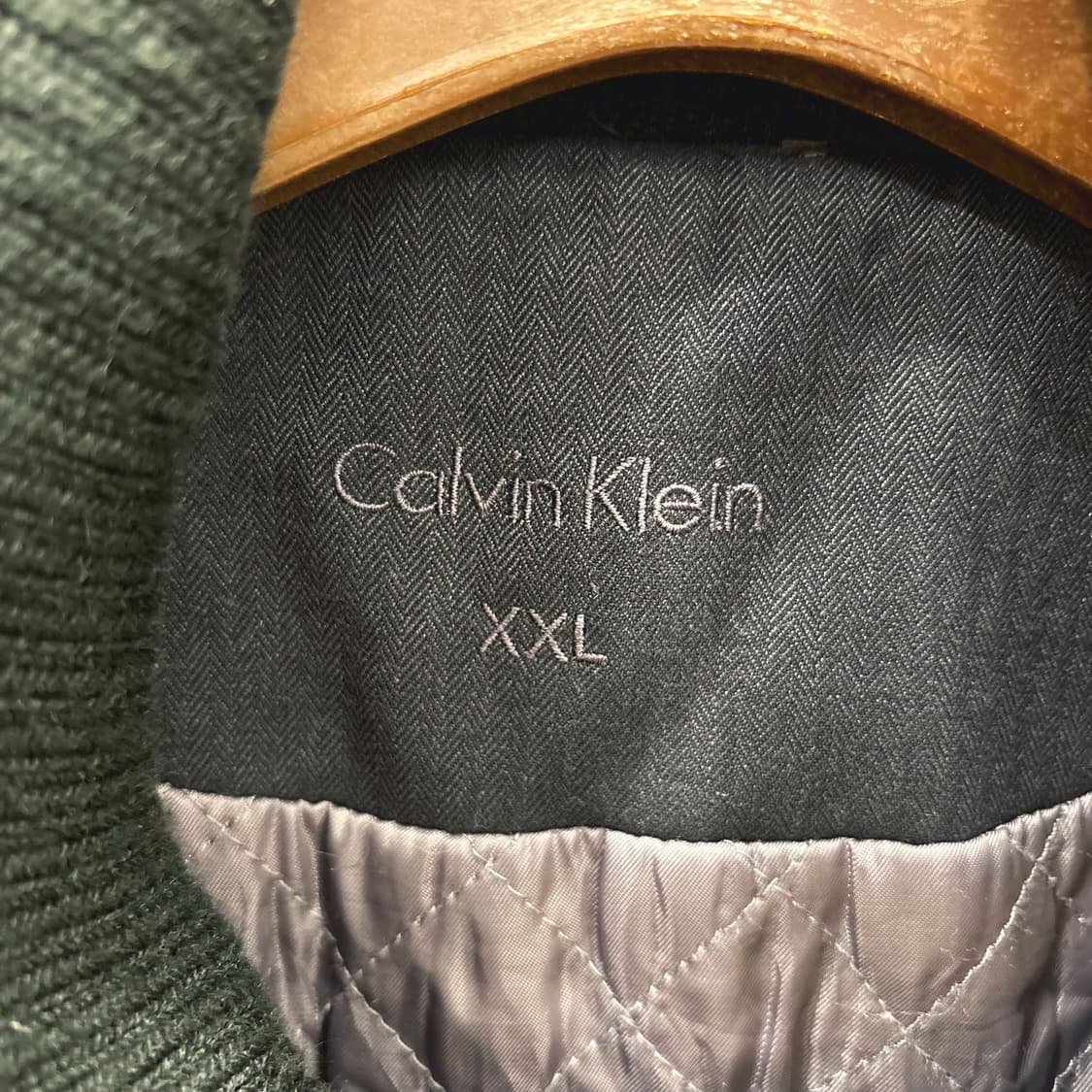 캘빈클라인 하이넥 자켓 더블 집업 퀄팅 안감 디테일 디테일 블랙 상품이미지7