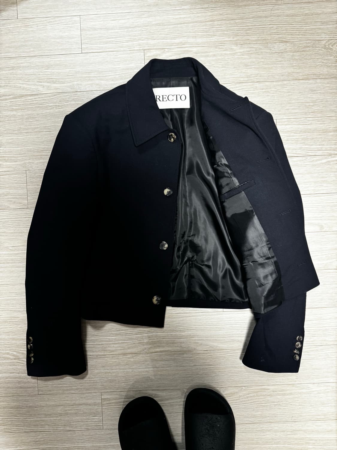 렉토 숏자켓 네이비 M 상품이미지2