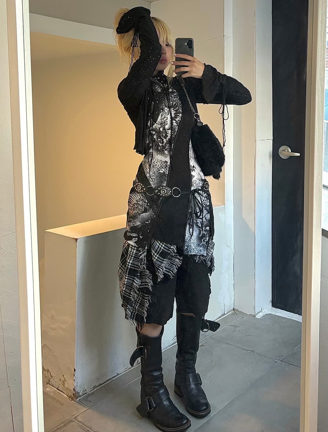 Ozzon Black Oriental Dress 상품이미지8